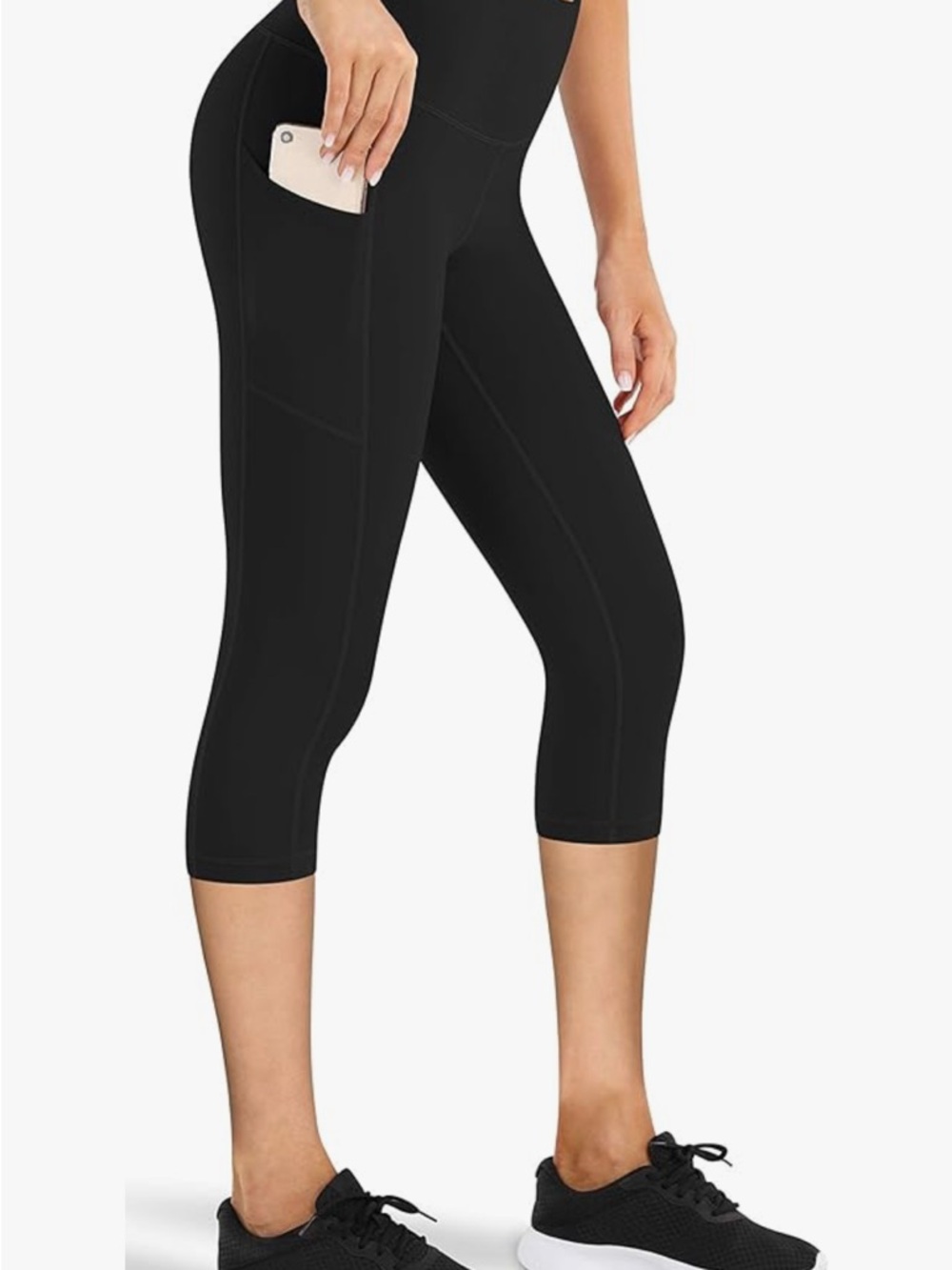 2 Pair XL High-Waist Capri Active Leggings
